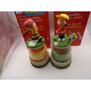 Peanuts Baseball Collectible Candle‎ Lucy Charlie Brown Gift